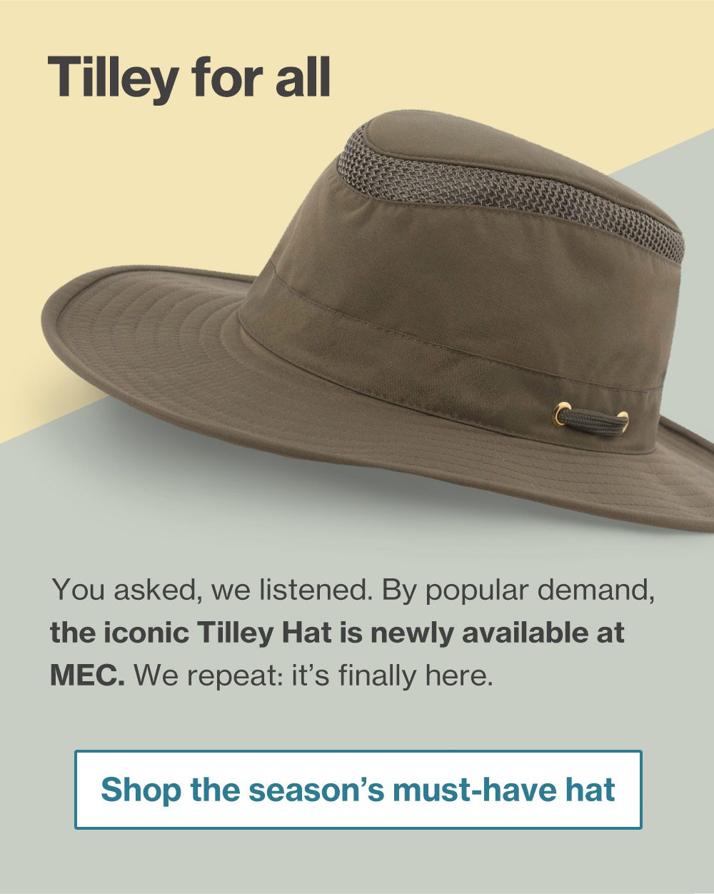 mec tilley hat