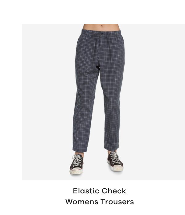 Quiksilver Elastic Check Womens Trousers