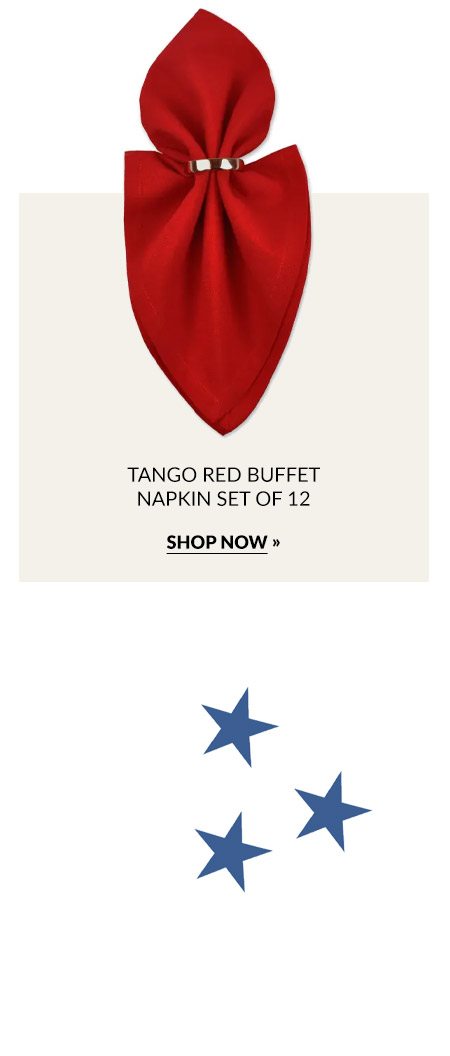 Tango Red Buffet Napkin Set of 12 