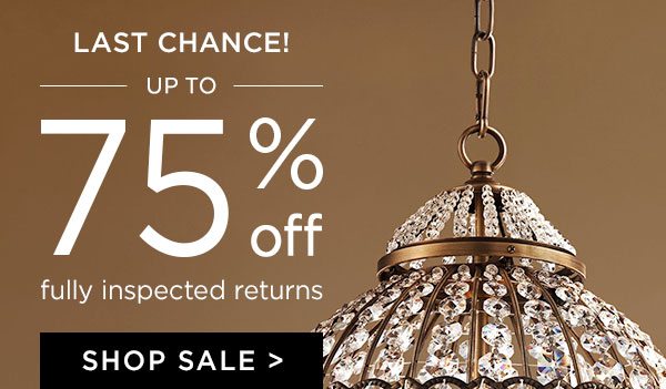 Last Chance! - Up To 75% Off - Fully Inspected Returns - Shop Sale - Ends 12/2