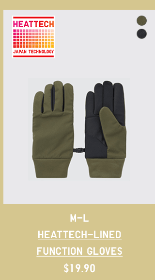 PDP6 - M - L HEATTECH-LINED FUNCTION GLOVES