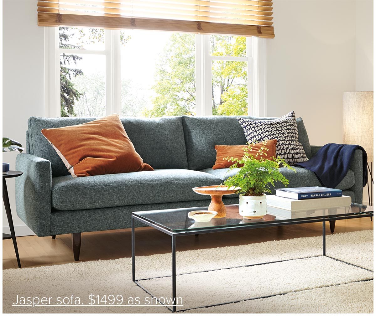 Jasper sofa, $1499 as shown