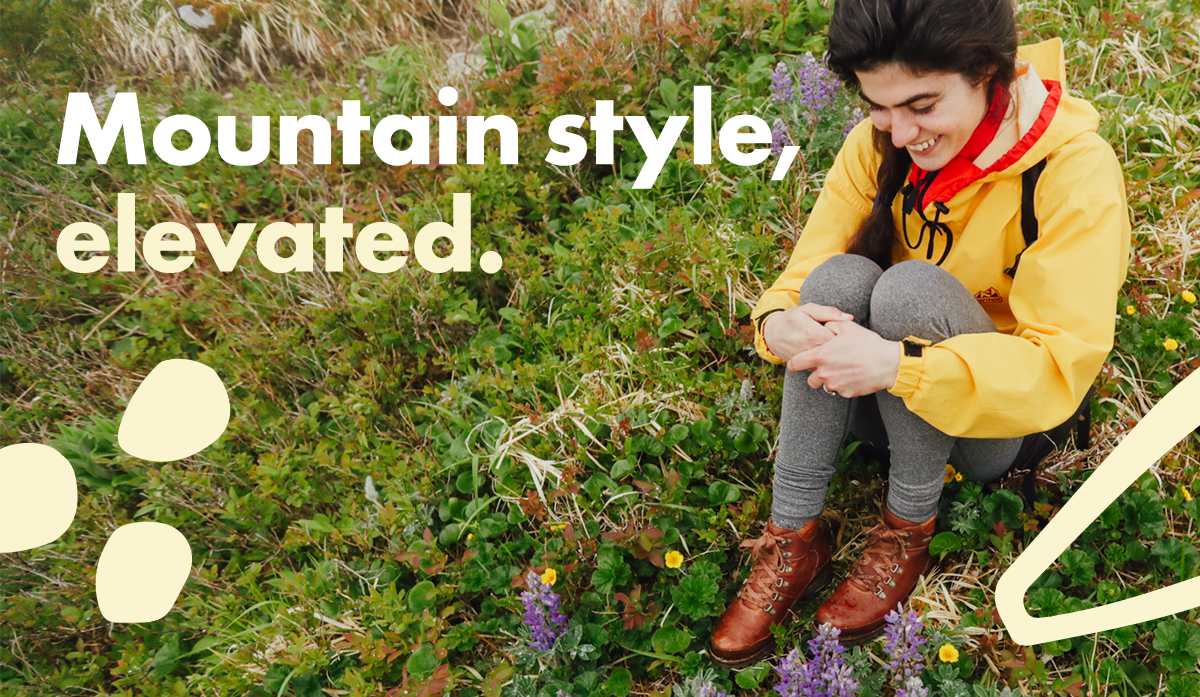 Mountain style, elevated.