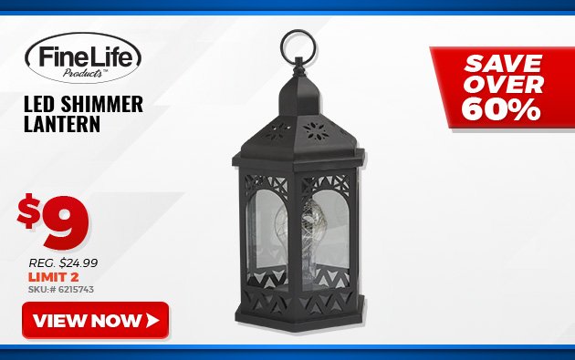 Fine Life LED Shimmer Lantern