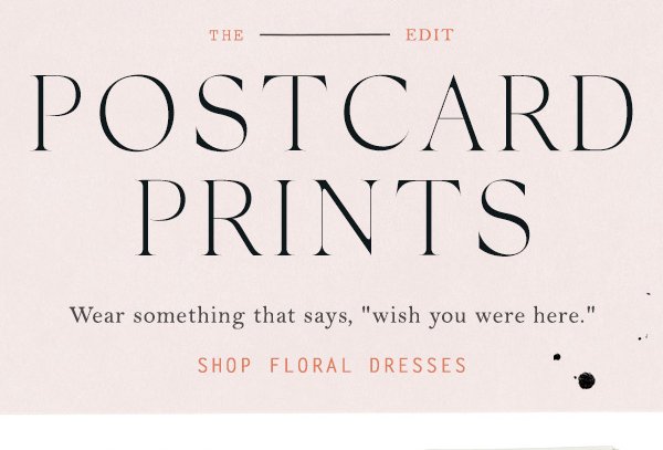 Shop floral dresses.