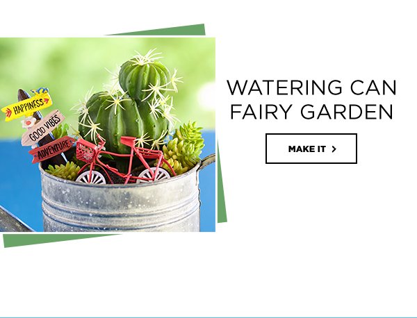 Watering Can Fairy Garden