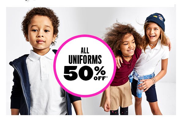 All Uniforms 50% Off