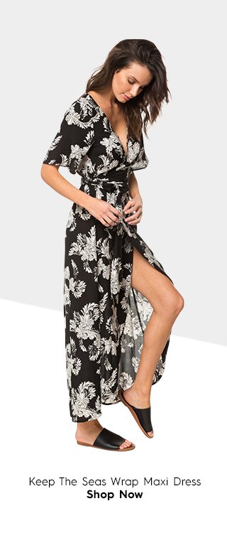 Product 4 - Keep The Seas Wrap Maxi Dress