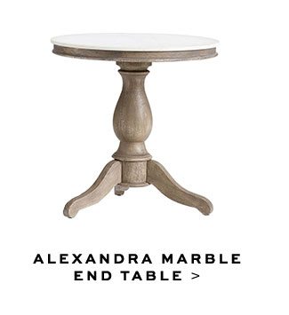 ALEXANDRA MARBLE END TABLE >