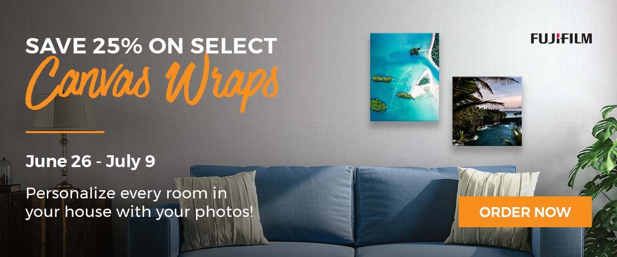 Save 25 Percent Off On Select Canvas Wraps!