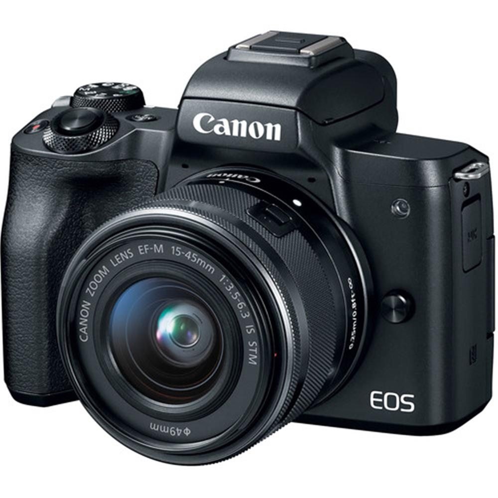CANON EOS M50 BLACK W/EF-M 15-45MM IS LENS