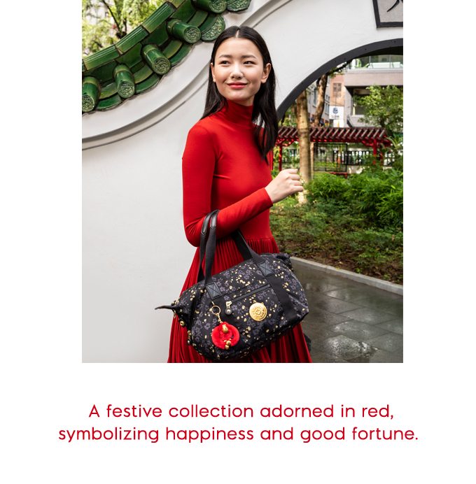 A festive collection adorned in red, symbolzing happiness and good fortune. 