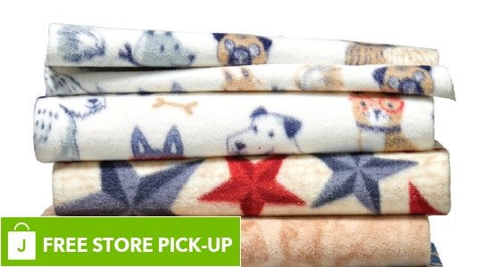Image of Anti-Pill Plush Fleece Solids and Prints.