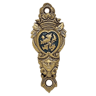 Brass Heraldic Crest Sword Hanger