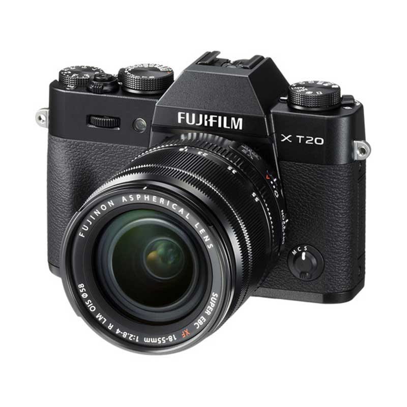 FUJIFILM X-T20 BLACK W/XF 18-55MM OIS LENS