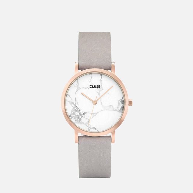 CLUSE La Roche Petite Leather Strap Watch