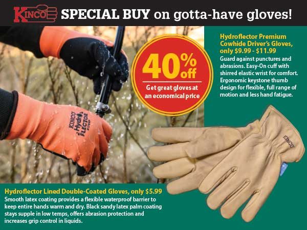 Special Buy on gotta-have gloves! 40% off get great gloves at an economical price