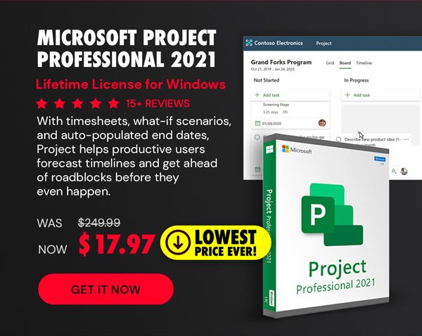 Microsoft Project Professional 2021 for Windows