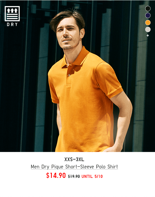 PDP3 - MEN DRY PIQUE SHORT-SLEEVE POLO SHIRT