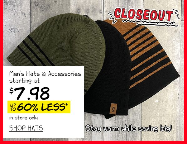 Men's Hats & Accessories