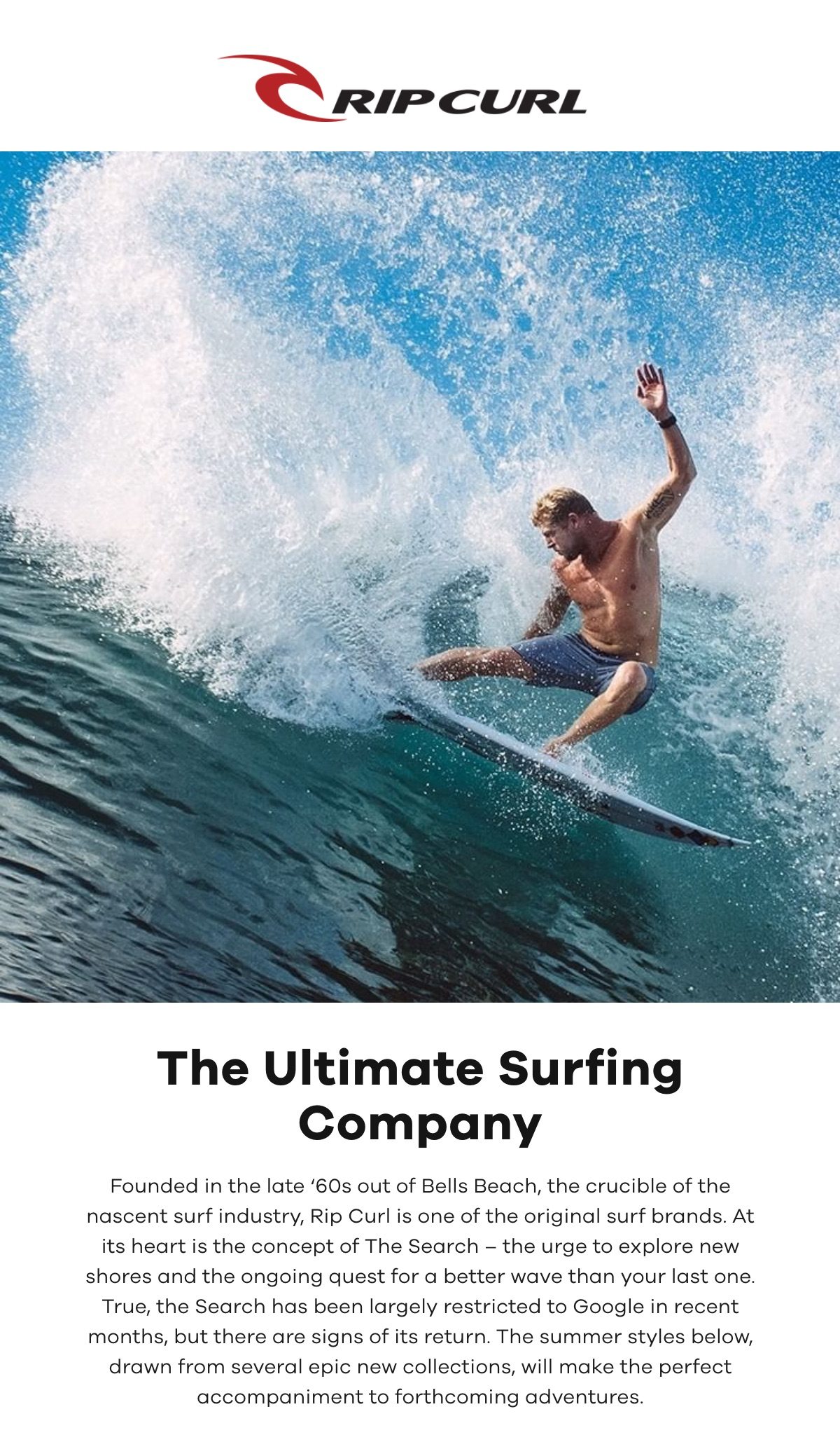 Rip Curl | The ultimate surfing company