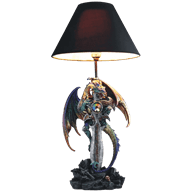 Dragon and Dagger Table Lamp