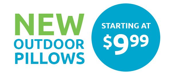 New Outdoor Pillow Starting at $9.99