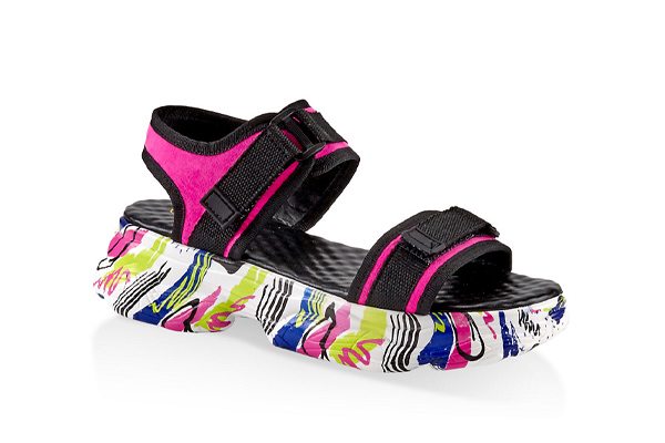 Two Band Sporty Platform Sandals