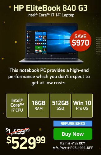 HP EliteBook 840 G3 i7 16GB 512SSD w/ 1yr Warranty | 41921971 | Shop Now