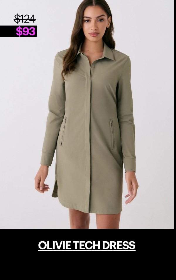 Olivie Tech Shirt Dress