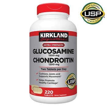 Kirkland Signature Glucosamine & Chondroitin, 220 Tablets