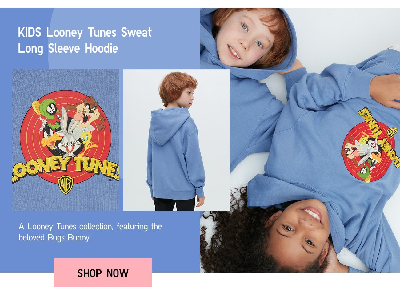 KIDS Looney Tunes Sweat Long Sleeve Hoodie