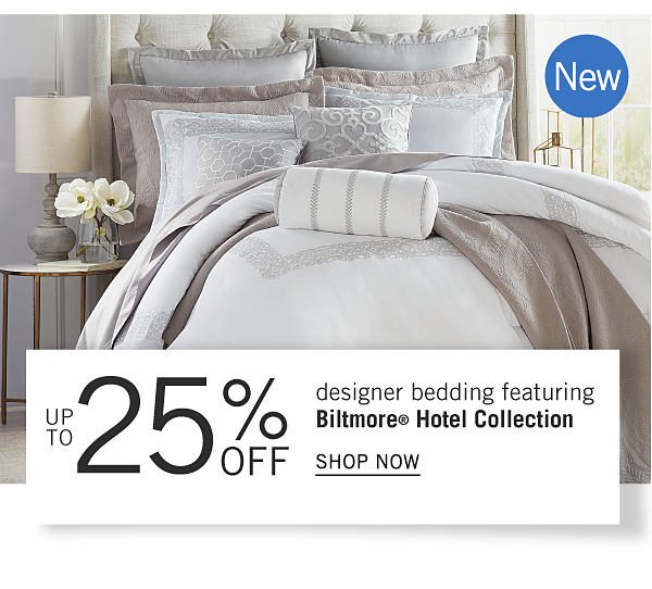 New - Up to 25% off designer bedding featuring Biltmore Hotel Collection. Shop Now.