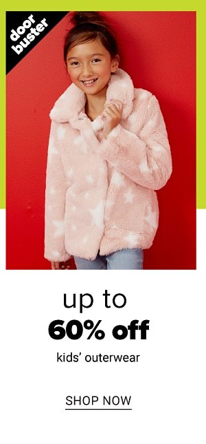 Up to 60% off Kids Outerwear - Shop Now