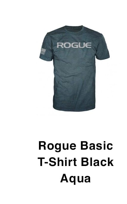 Rogue Basic T-Shirt Black Aqua