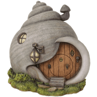 Fairy Snail Shell Home Garden Statue