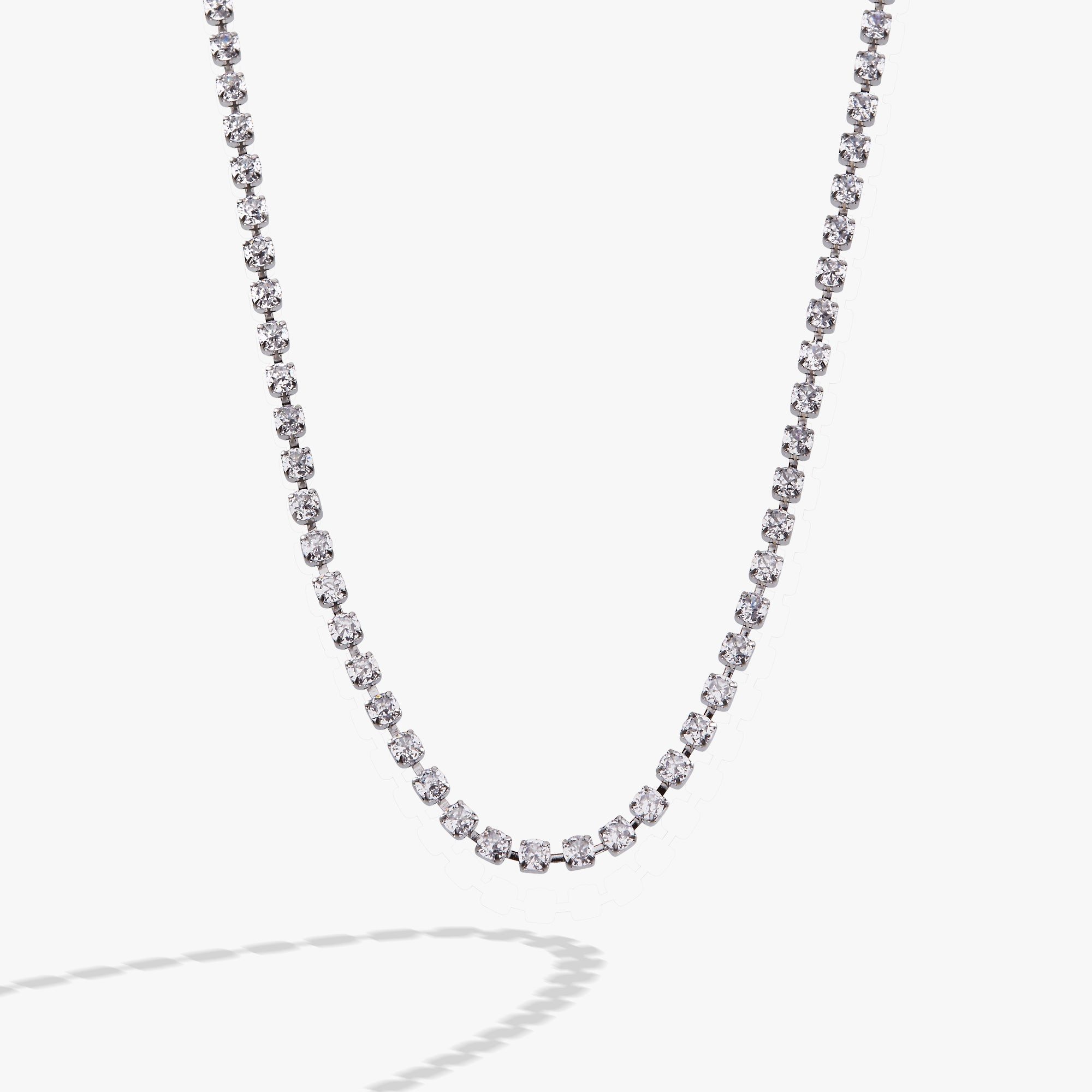 Image of Crystal Tennis Chain Necklace