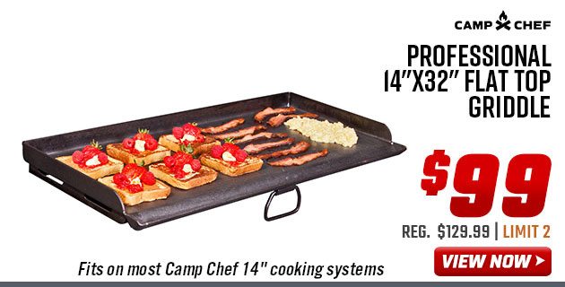 Camp Chef Professional 14''x32'' Flat Top Griddle