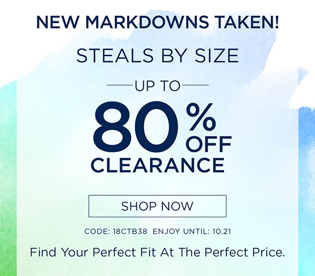 Steals By Size Up To 80% Off Clearance - Shop Now