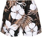 Hawaiian-Print Swim Shorts