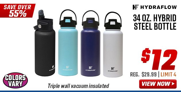 Hydraflow 34 oz. Hybrid Steel Bottle