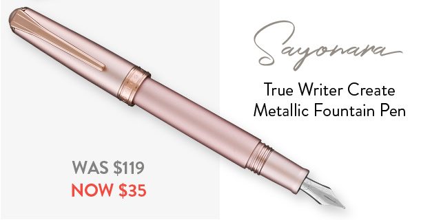 True Writer Create Metallic Fountain Pen