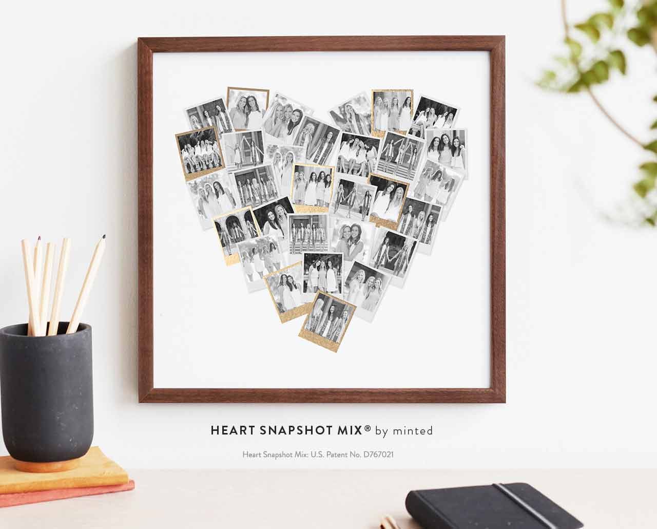 Heart Snapshot Mix by Minted