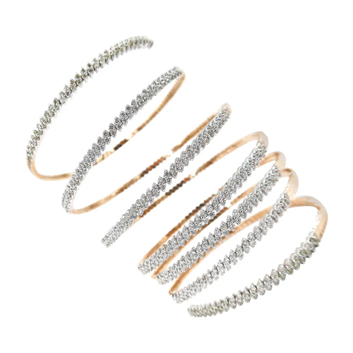Pavé Diamond 7-Row Coil Bracelet, 2020