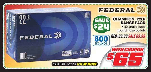 Federal Champion 22LR 800-Round Range Pack