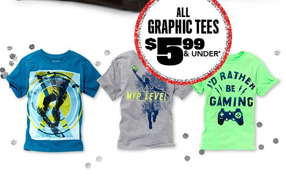 All Graphic Tees $5.99 & Under