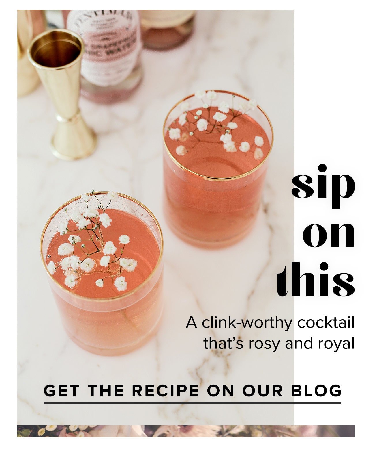 Sip on this: Rose Royale Cocktail recipe on the Lulus blog