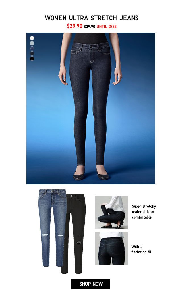 WOMEN ULTRA STRETCH SKINNY-FIT JEANS - SHOP NOW