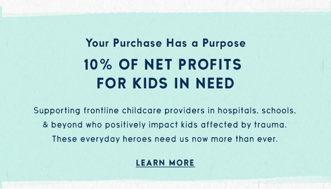 Life is Good Donates 10% of its annual net profits to help kids in need