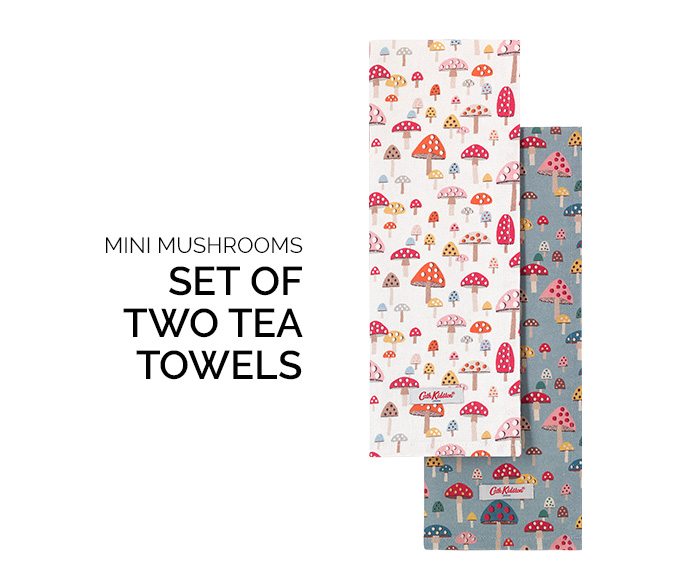 Shop Mini Mushrooms Tea Towels